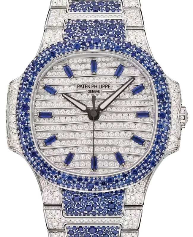Patek Philippe Nautilus Haute Joaillerie White Gold Set With