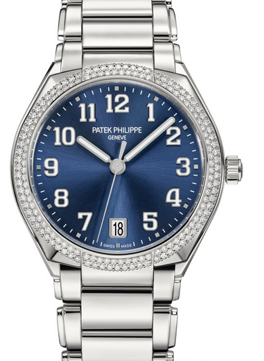 Patek Philippe Twenty~4 Ladies Blue Sunburst Arabic Dial Diamond