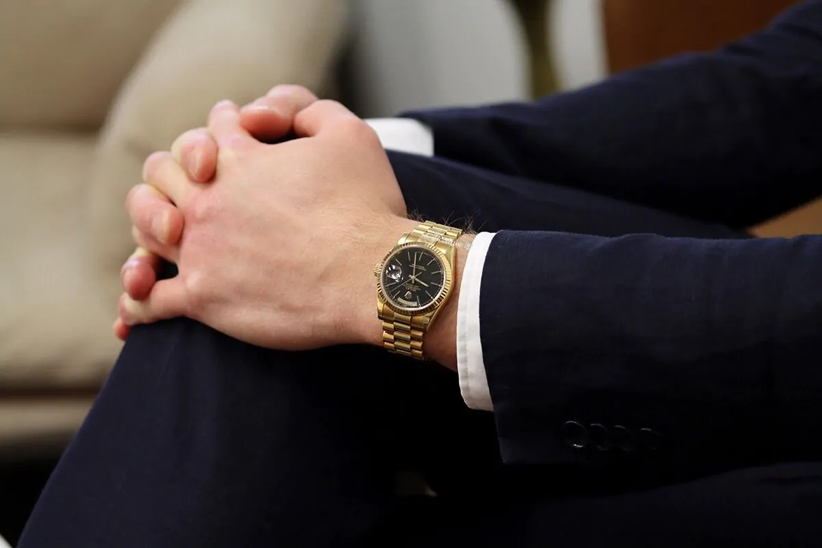 Rolex Day-Date 36 Yellow Gold Black Index Dial 118238 — 4