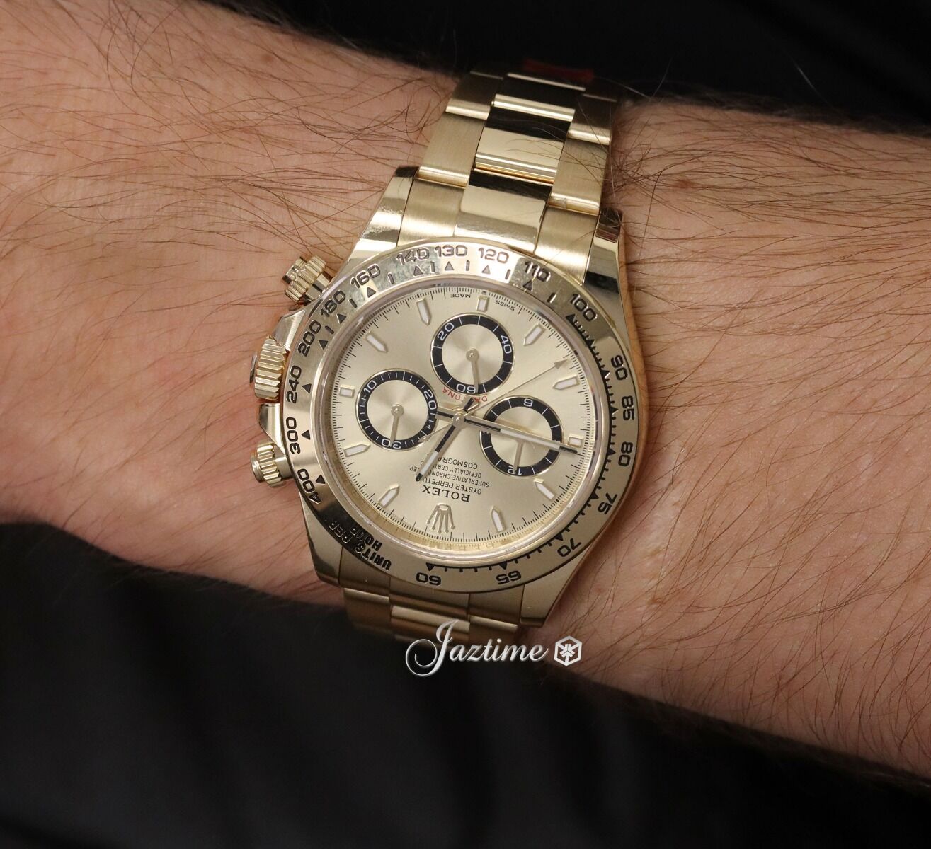 Rolex Cosmograph Daytona Yellow Gold Golden Dial 126508 Review