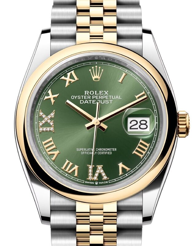 Olive Dial & Jubilee Bracelet Rolex Datejust 36 Watches ON SALE