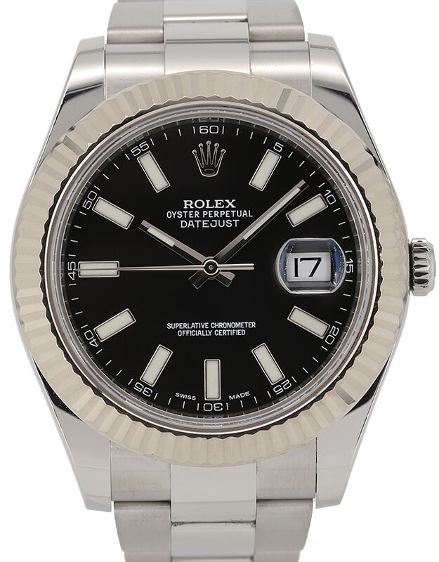 Rolex Datejust Ⅱ 41mm oyster perpetual rolex_datejust_41_black_dial_w