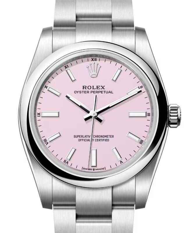 【非売品】ROLEX ロレックス ノベルティ カシミヤシルクストール ピンク新品 Rolex Oyster Perpetual 34 Steel Candy Pink Index Dial 124200