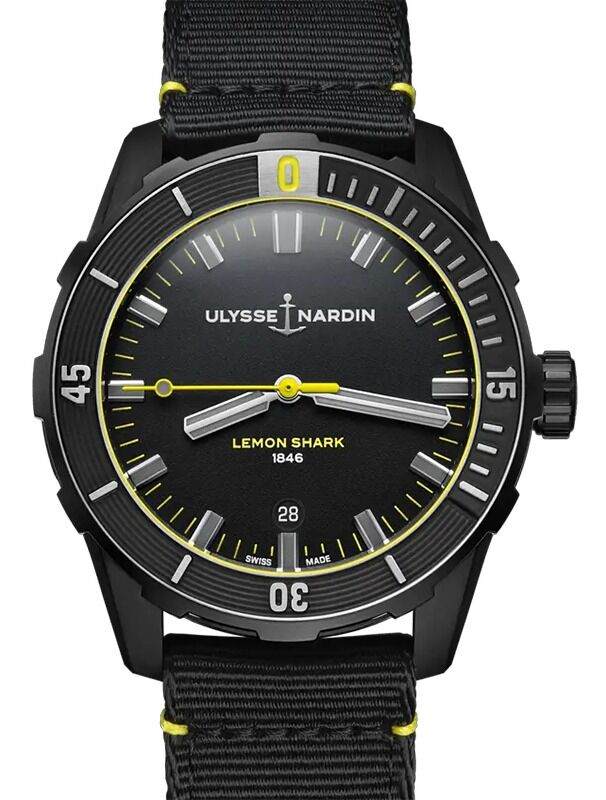 Ulysse Nardin Diver Lemon Shark 42mm Steel Black Dial 8163-175LE
