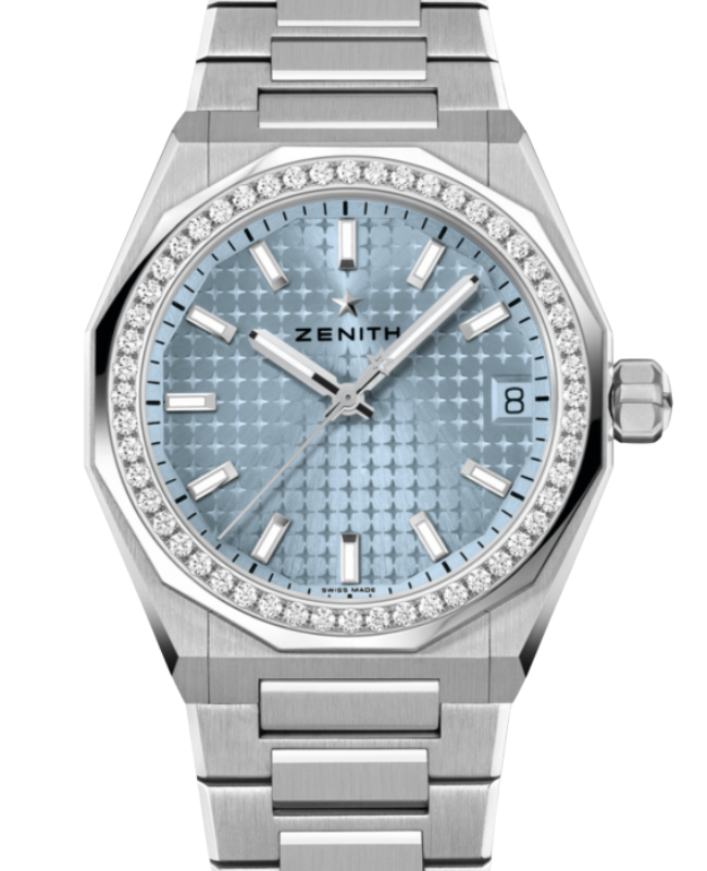 Zenith Defy Skyline Boutique Edition Steel Diamond Bezel Ice Blue Zenith Defy Skyline Boutique Edition Steel Diamond Bezel Ice Blue