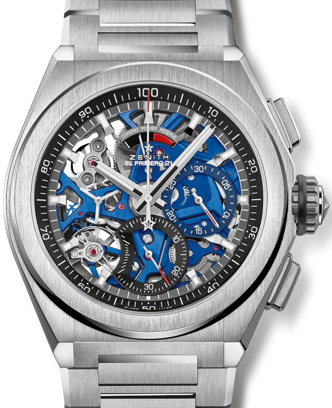 Zenith Defy El Primero 21 Titanium Skeleton Dial & Bracelet