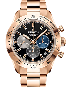 Zenith Chronomaster Sport 18-ct Rose Gold 41mm Black Dial 18.3101.3600/21.M3100 - BRAND NEW