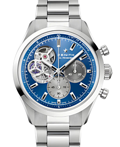 Zenith Chronomaster Open "Boutique Edition" Steel 39.5mm Blue Dial 03.3300.3604/51.M3300 - BRAND NEW