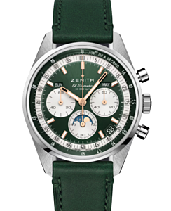 Zenith Chronomaster Original Steel 38mm Olive Green Dial 03.3400.3610/40.C912 - BRAND NEW