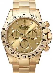 Rolex Daytona Champagne Index 18k Yellow Gold 116528