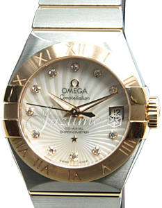 OMEGA 123.20.27.20.55.001 CONSTELLATION CO-AXIAL 27mm STEEL AND RED GOLD - BRAND NEW