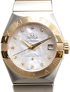 OMEGA 123.20.27.20.55.003 CONSTELLATION CO-AXIAL 27mm STEEL AND YELLOW GOLD - BRAND NEW