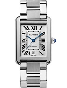 Cartier Tank Solo Stainless Steel Silver Extra Large 40.85mm Dial Bracelet Automatic W5200028 