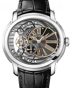 Audemars Piguet 15350ST.OO.D002CR.01 Millenary 4101 47mm Black Anthracite Skeleton Roman Stainless Steel Leather BRAND NEW