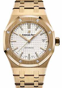 Audemars Piguet 15450BA.OO.1256BA.01 Royal Oak Selfwinding 37mm Silver Index Yellow Gold - BRAND NEW
