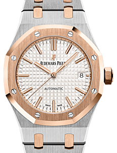 Audemars Piguet Royal Oak Selfwinding Rose Gold / Steel Silver Index 37mm 15450SR.OO.1256SR.01 
