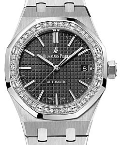 Audemars Piguet Royal Oak Stainless Steel 37mm Diamond Black Dial Bracelet 15451ST.ZZ.1256ST.01 - BRAND NEW