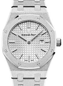 Audemars Piguet Royal Oak Frosted White Gold Rhodium Index 37mm Bracelet 15454BC.GG.1259BC.01 - BRAND NEW