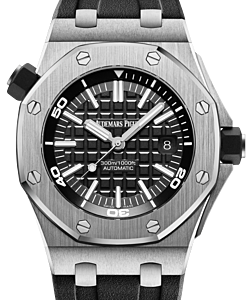 Audemars Piguet Royal Oak Offshore Diver Stainless Steel 42mm Black Dial Rubber Strap 15710ST.OO.A002CA.01