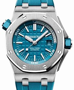 Audemars Piguet Royal Oak Offshore Diver 15710ST.OO.A032CA.01 Turquoise Index Stainless Steel Rubber 42mm BRAND NEW