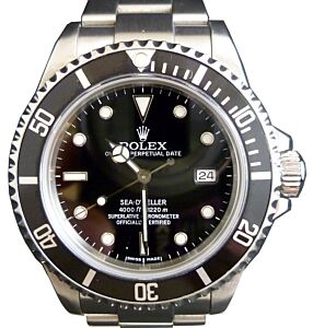 Rolex Sea-Dweller 16600 Stainless Black Seadweller Date 40mm Mens 