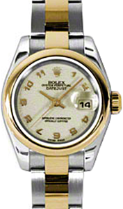 Rolex Lady-Datejust 26 179163-IVRAO Ivory Arabic Yellow Gold Stainless Steel Oyster - BRAND NEW