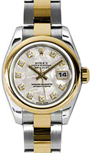 Rolex Lady-Datejust 26 179163-METDO Meteorite Diamond Yellow Gold Stainless Steel Oyster - BRAND NEW