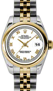 Rolex Lady-Datejust 26 179163-WHTRJ White Roman Yellow Gold Stainless Steel Jubilee - BRAND NEW