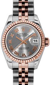 Rolex Lady-Datejust 26 179171-STLRJ Steel Roman Fluted Rose Gold Stainless Steel Jubilee - BRAND NEW