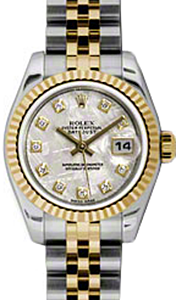 Rolex Lady-Datejust 26 179173-METDJ Meteorite Diamond Fluted Yellow Gold Stainless Steel Jubilee - BRAND NEW