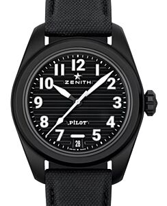 Zenith Pilot Automatic Ceramic 40mm Black Dial 49.4000.3620/21.I001 - BRAND NEW