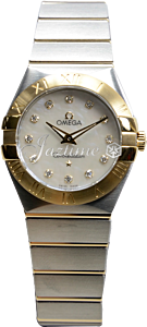 OMEGA 123.20.27.60.55.002 CONSTELLATION QUARTZ 27mm STEEL AND YELLOW GOLD BRAND NEW