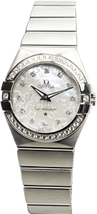 OMEGA 123.15.27.60.55.005 CONSTELLATION QUARTZ 27mm STEEL BRAND NEW