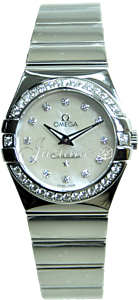 OMEGA 123.15.27.60.55.003 CONSTELLATION QUARTZ 27mm STEEL BRAND NEW