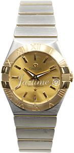 OMEGA 123.20.27.60.08.001 CONSTELLATION QUARTZ 27mm STEEL AND YELLOW GOLD BRAND NEW
