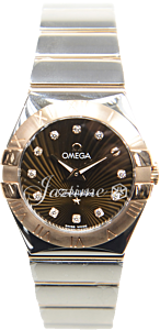 OMEGA 123.20.27.60.63.002 CONSTELLATION QUARTZ 27mm STEEL AND RED GOLD BRAND NEW