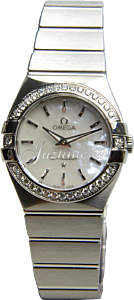 OMEGA 123.15.27.60.05.001 CONSTELLATION QUARTZ 27mm STEEL BRAND NEW