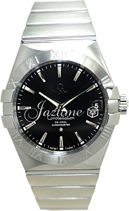 Omega Constellation Co-Axial 123.10.38.21.01.001 38mm Black Index Stainless Steel - BRAND NEW