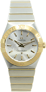OMEGA 123.20.27.60.02.002 CONSTELLATION QUARTZ 27mm STEEL AND YELLOW GOLD BRAND NEW