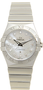 OMEGA 123.10.27.60.55.002 CONSTELLATION QUARTZ 27mm STEEL BRAND NEW