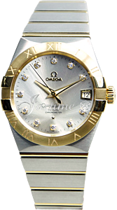OMEGA 123.20.38.21.52.002 CONSTELLATION CO-AXIAL 38mm STEEL AND YELLOW GOLD - BRAND NEW