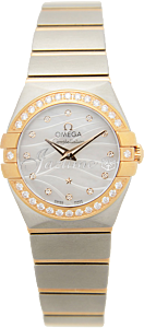 OMEGA 123.25.24.60.55.012 CONSTELLATION QUARTZ 24mm STEEL AND RED GOLD BRAND NEW