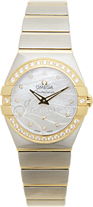 OMEGA 123.25.24.60.55.011 CONSTELLATION QUARTZ 24mm STEEL AND YELLOW GOLD BRAND NEW