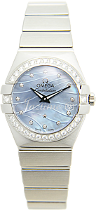Omega 123.15.24.60.57.001 Constellation Quartz 24mm Steel BRAND NEW