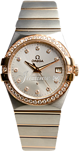 OMEGA 123.25.35.20.52.001 CONSTELLATION CO-AXIAL 35mm STEEL AND RED GOLD - BRAND NEW
