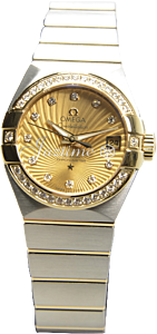 OMEGA 123.25.27.20.58.001 CONSTELLATION CO-AXIAL 27mm STEEL AND YELLOW GOLD BRAND NEW