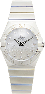 OMEGA 123.10.27.60.55.004 CONSTELLATION QUARTZ 27mm STEEL BRAND NEW