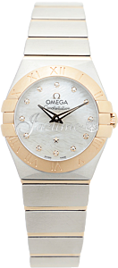 Omega 123.20.24.60.55.007 Constellation Quartz 24mm Steel And Red Gold BRAND NEW