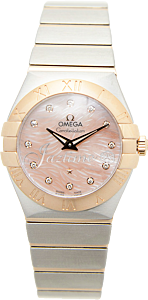 OMEGA 123.20.27.60.57.004 CONSTELLATION QUARTZ 27mm STEEL AND RED GOLD BRAND NEW