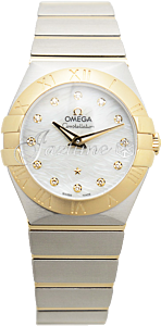 OMEGA 123.20.27.60.55.008 CONSTELLATION QUARTZ 27mm STEEL AND YELLOW GOLD BRAND NEW